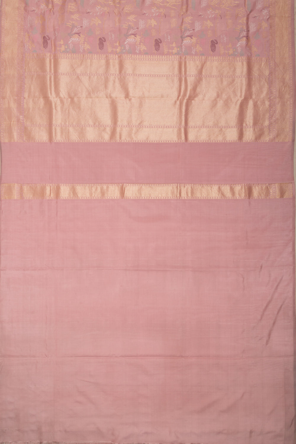 Banarasi Silk Jamdani Pastel Pink Saree
