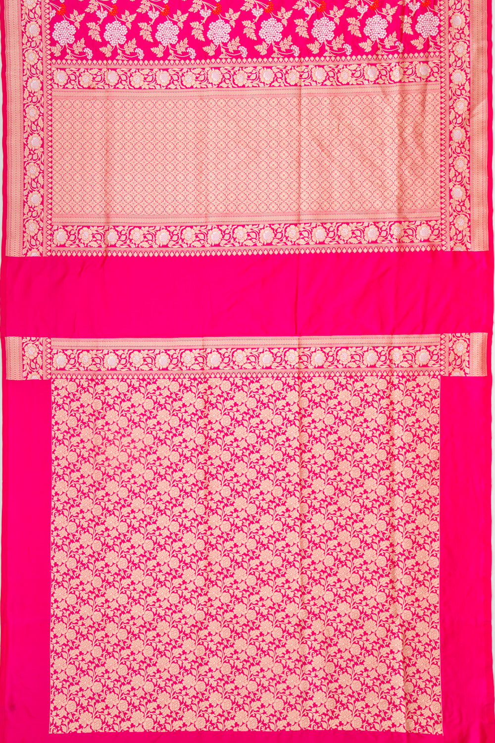 Banarasi Silk Brocade Pink Saree