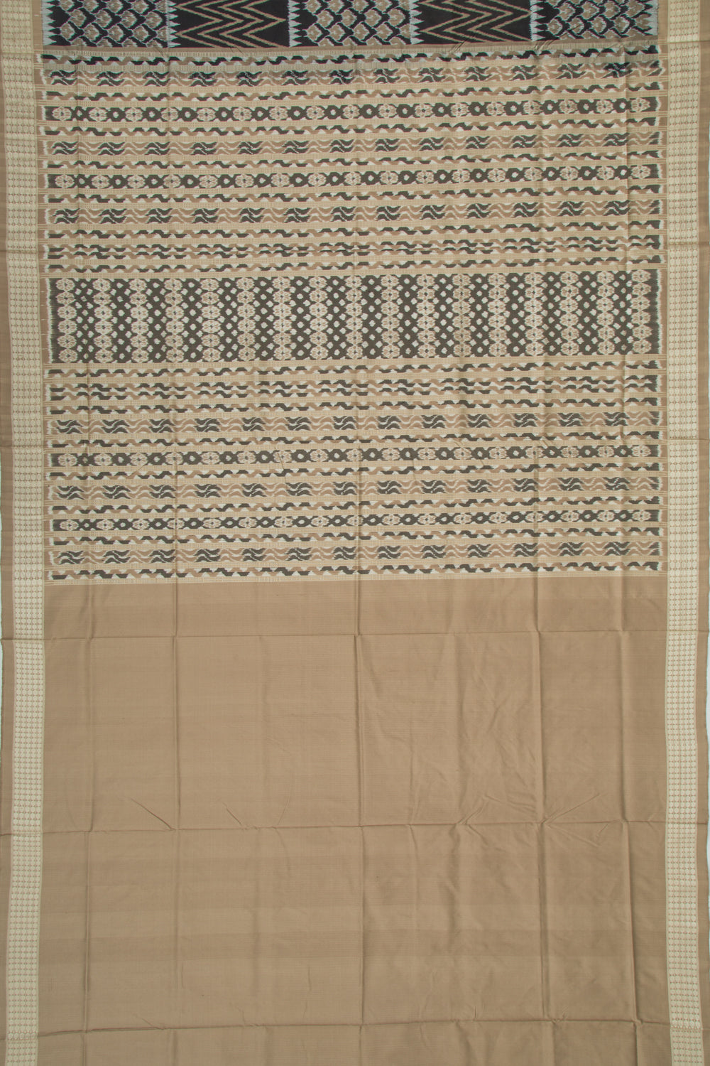 Sambalpuri Silk Ikat Black Saree