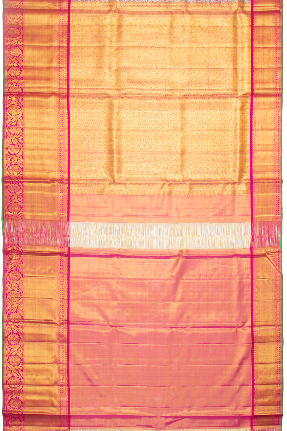 Kanchipuram Silk Tissue Jaal Violet Saree