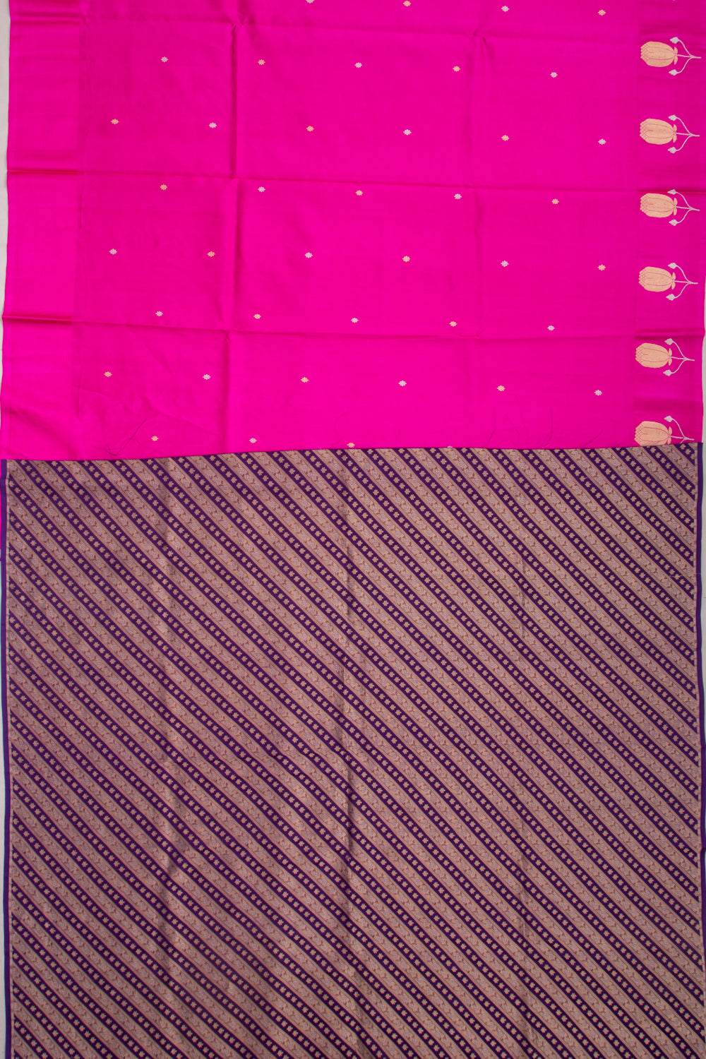 Banarasi Katan Silk Butta Pink Saree