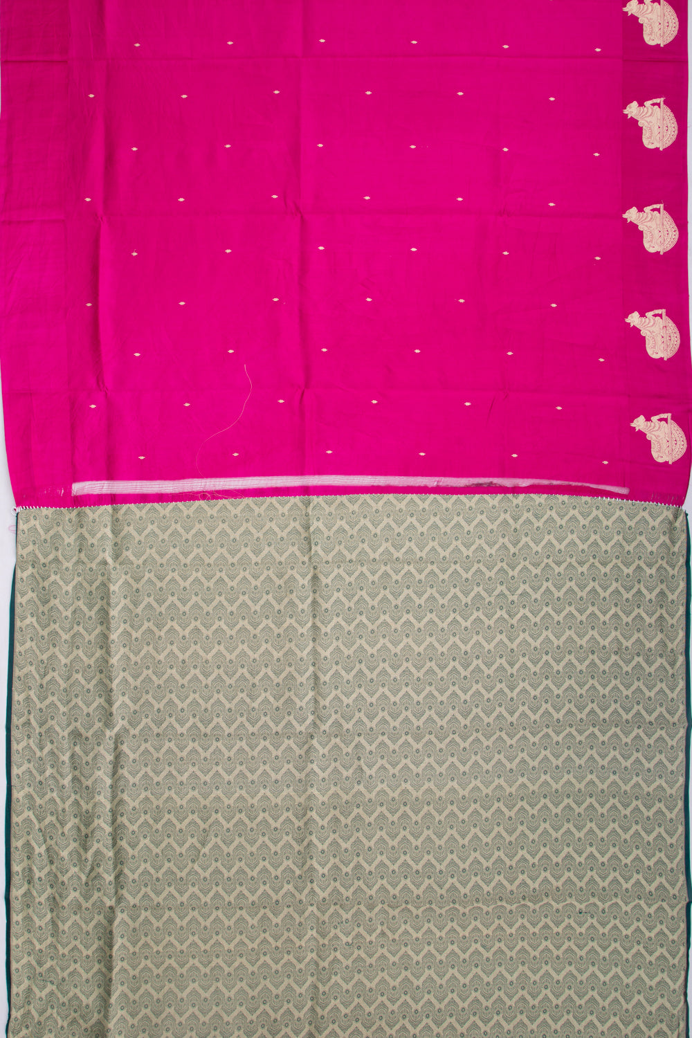 Banarasi Silk Katan Butta Pink Saree