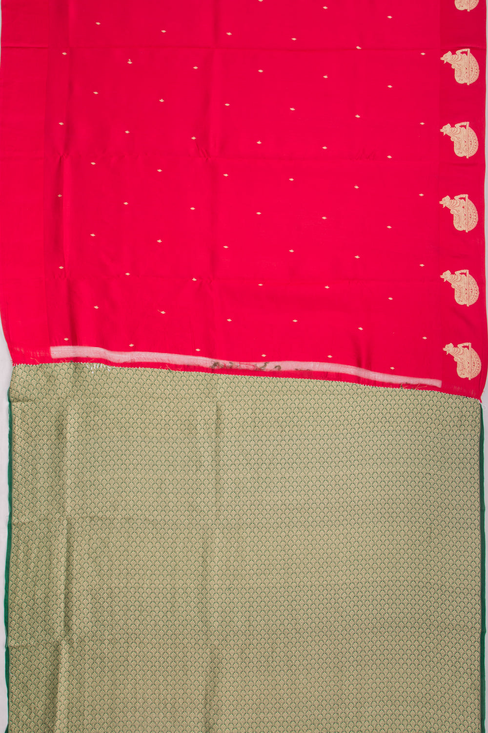 Banarasi Katan Silk Butta Red Saree