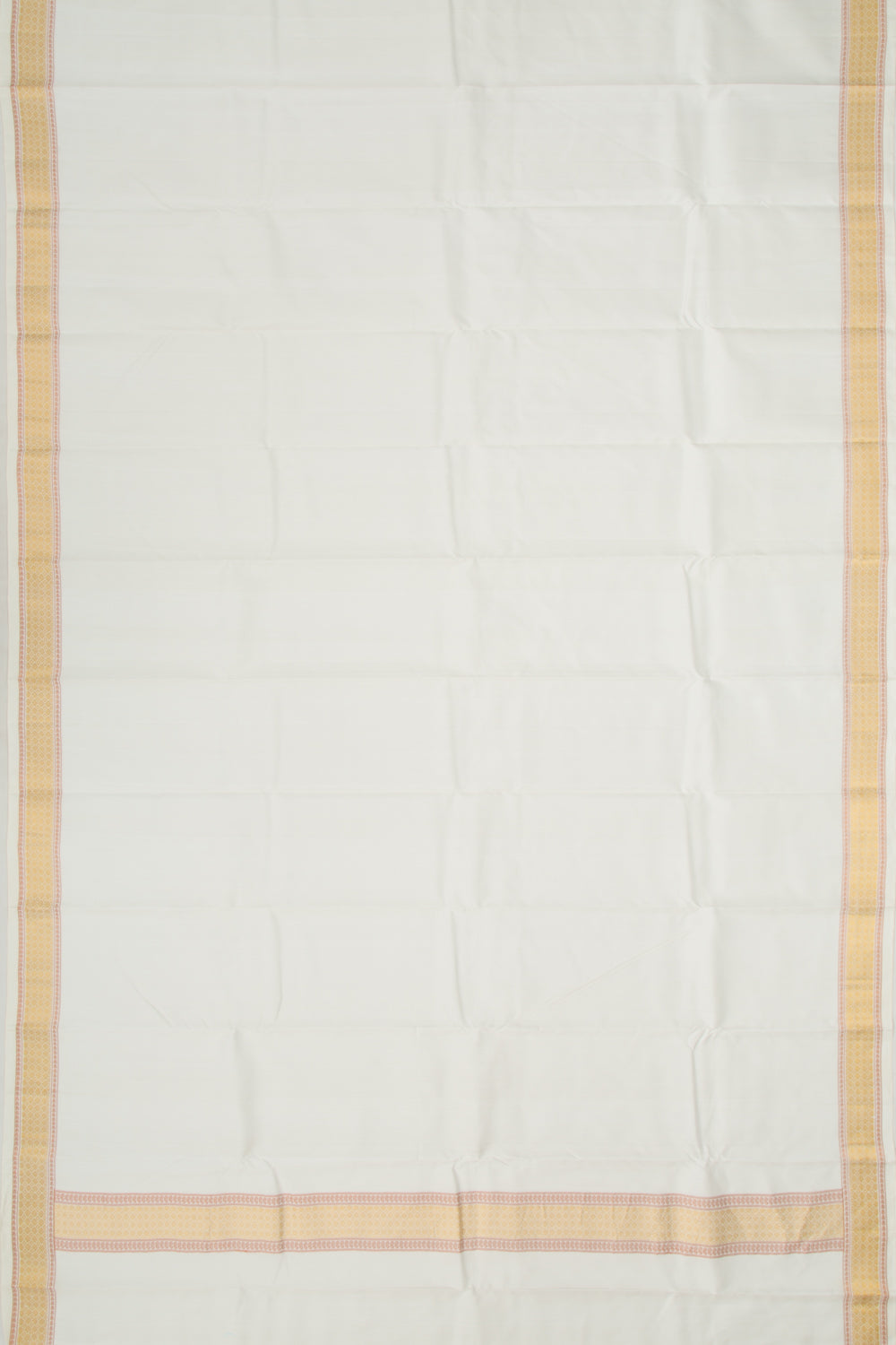 Kanchipuram Silk Plain White Dhoti 7X3 Muzham