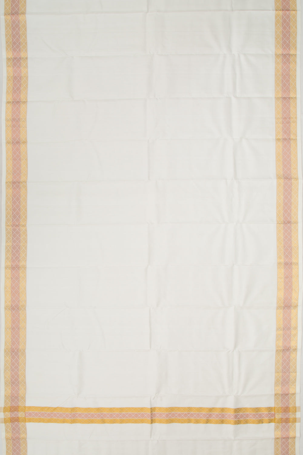 Kanchipuram Silk Plain White Dhoti 7X3 Muzham
