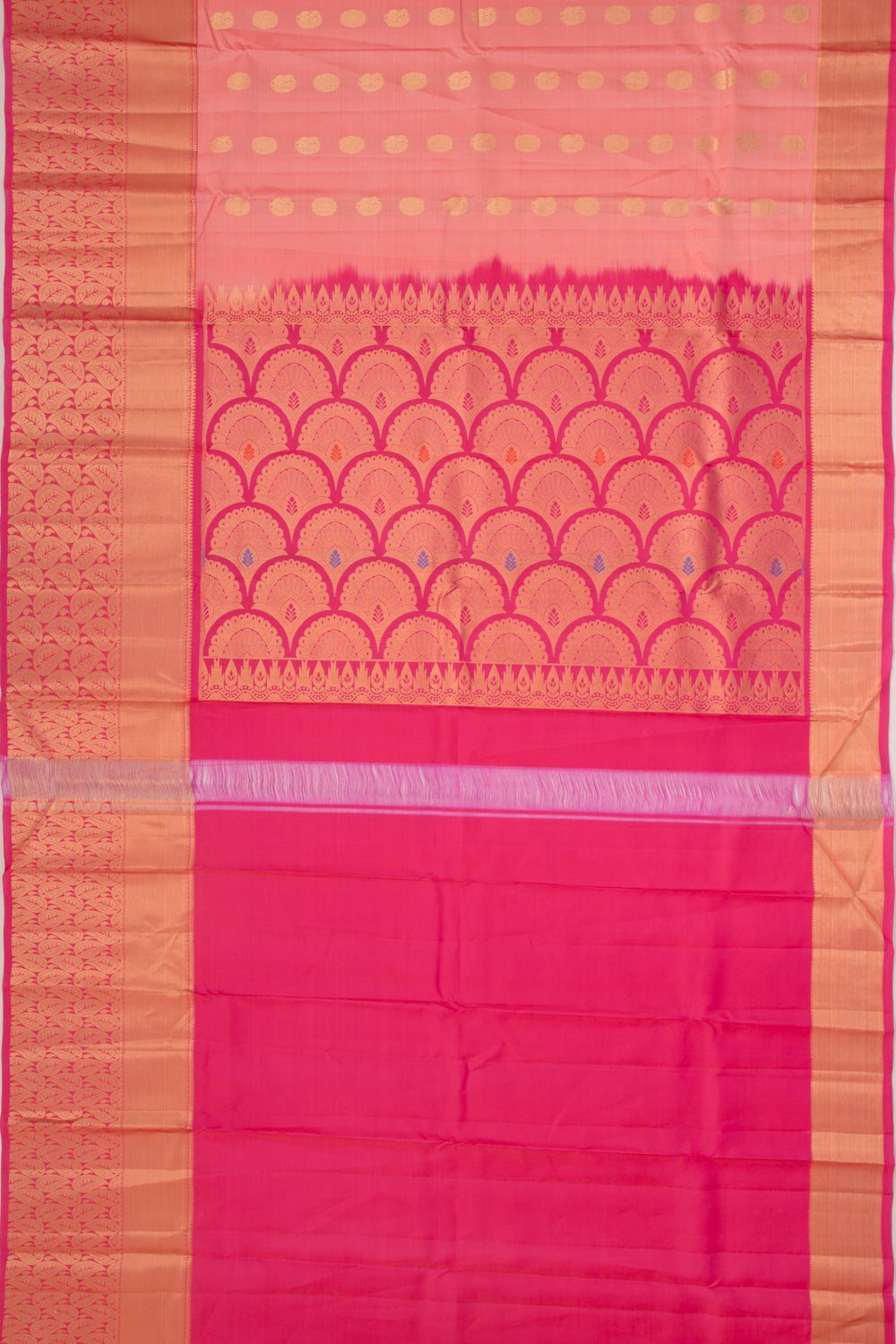 Soft Silk Butta Baby Pink Saree