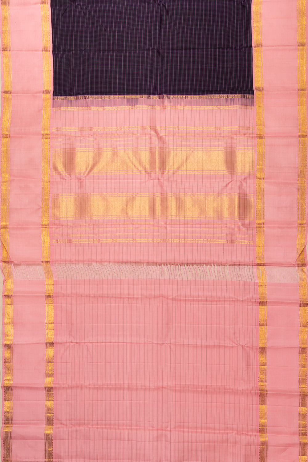 Kanchipuram Silk Kattam Checks Burgundy Saree