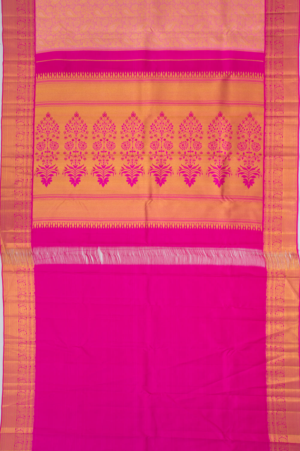 Taranga Kanchi Silk Brocade Baby Pink Saree