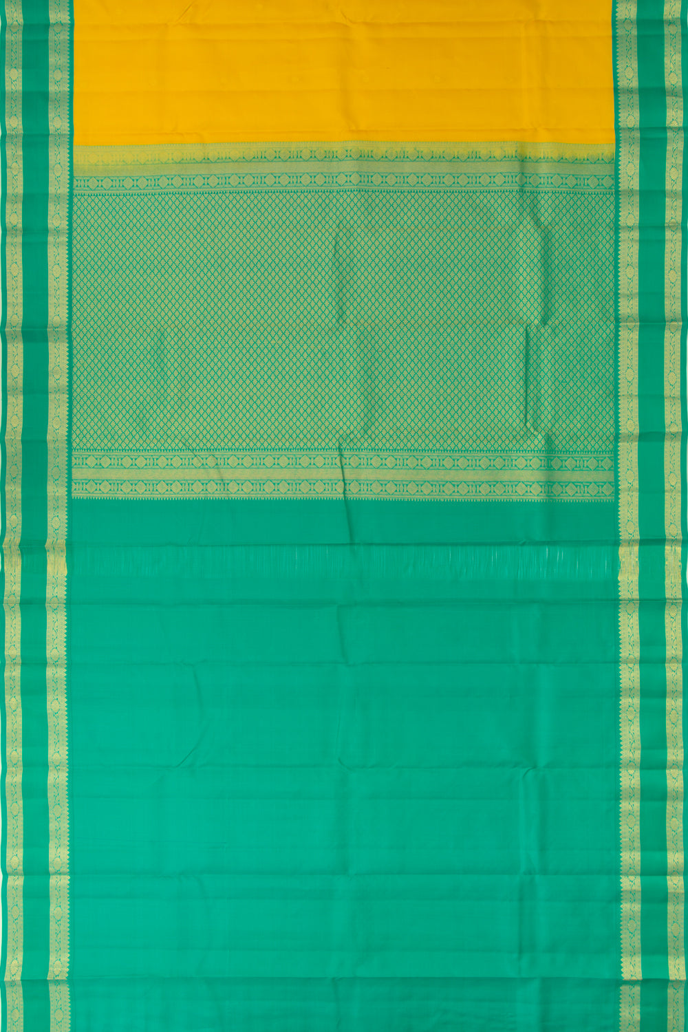 Taranga Kanchi Silk Butta Yellow Saree