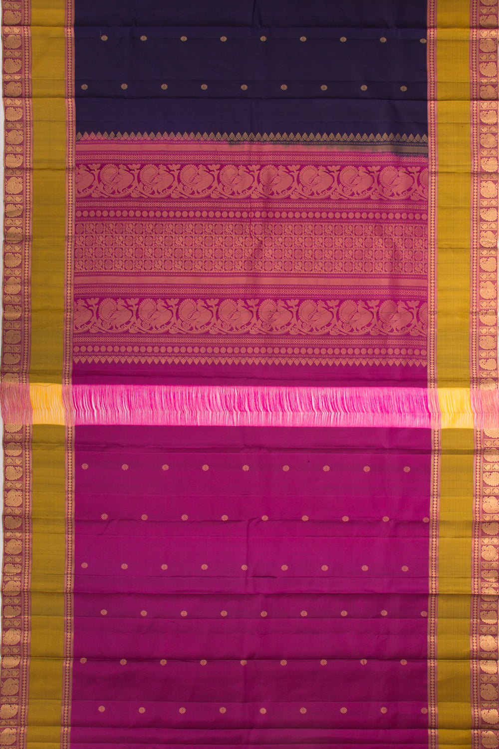 Taranga Kanchi Silk Butta Dark Blue Saree