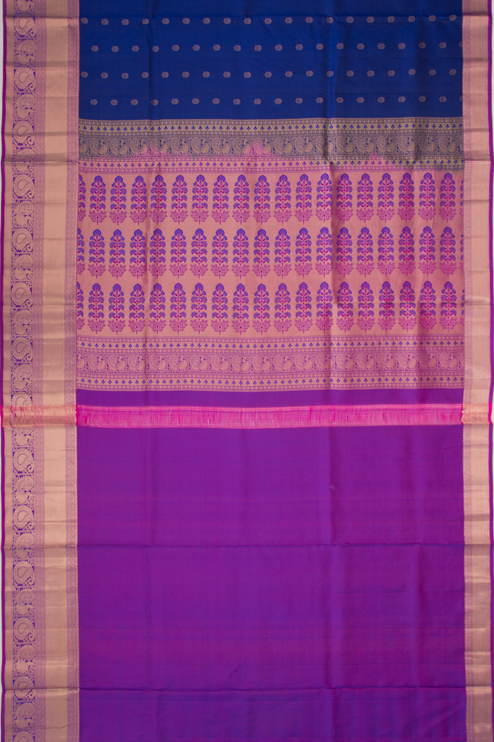 Coimbatore Soft Silk Butta Royal Blue Saree