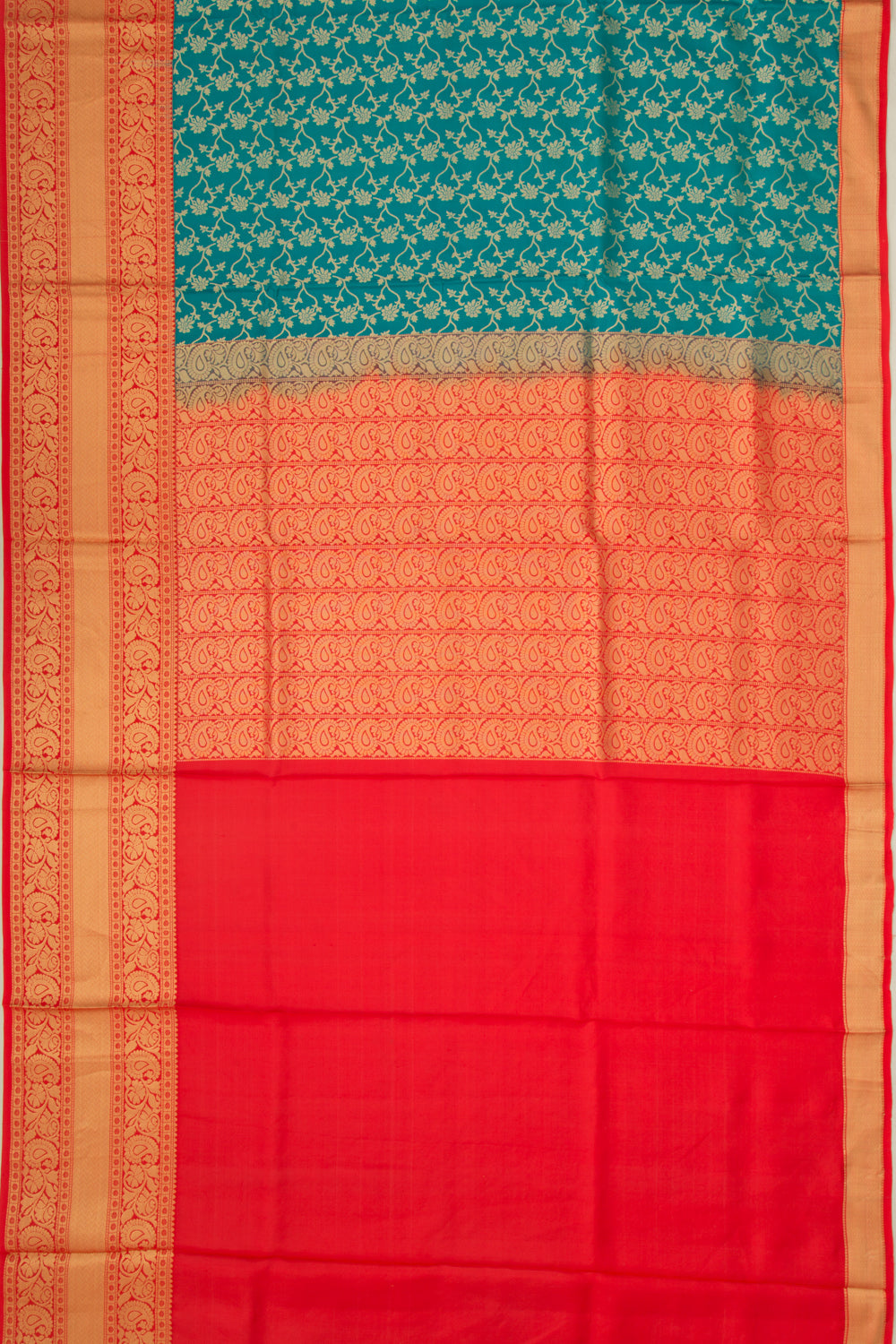 Coimbatore Soft Silk Jaal Sky Blue Saree