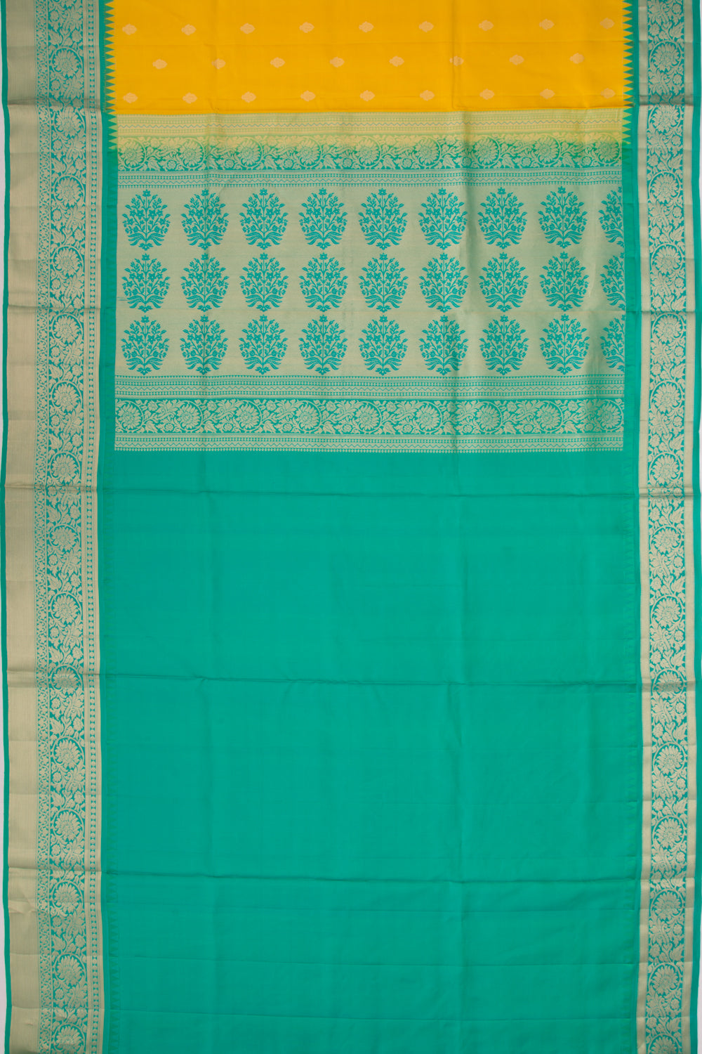 Coimbatore Soft Silk Butta Yellow Saree