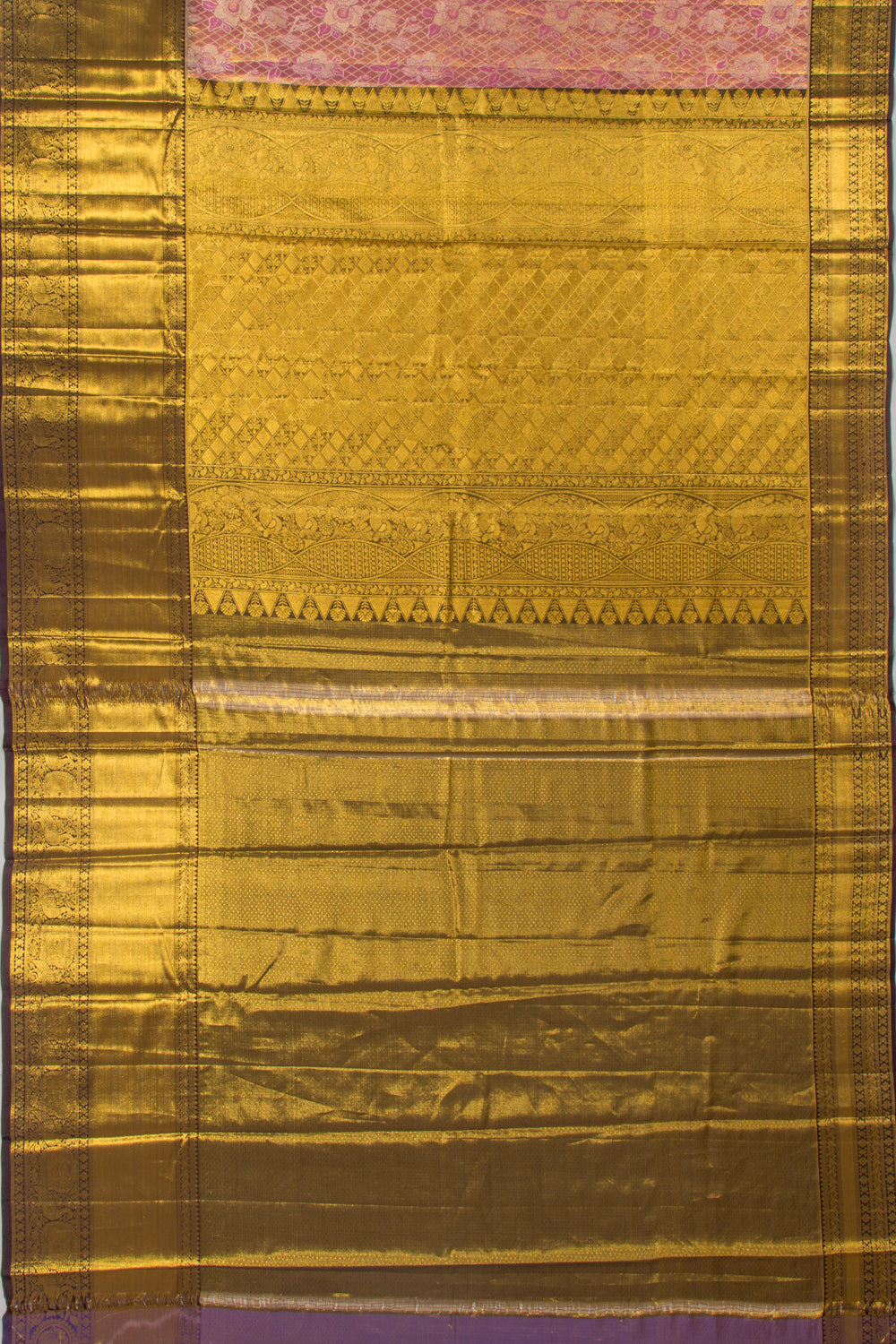 Taranga Kanchi Silk Tissue Brocade Pink Saree
