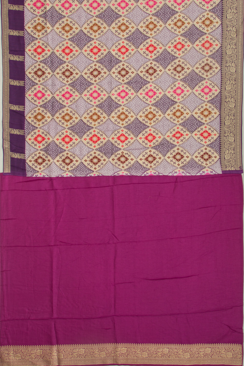 Goli Silk Brocade Multicolour Saree