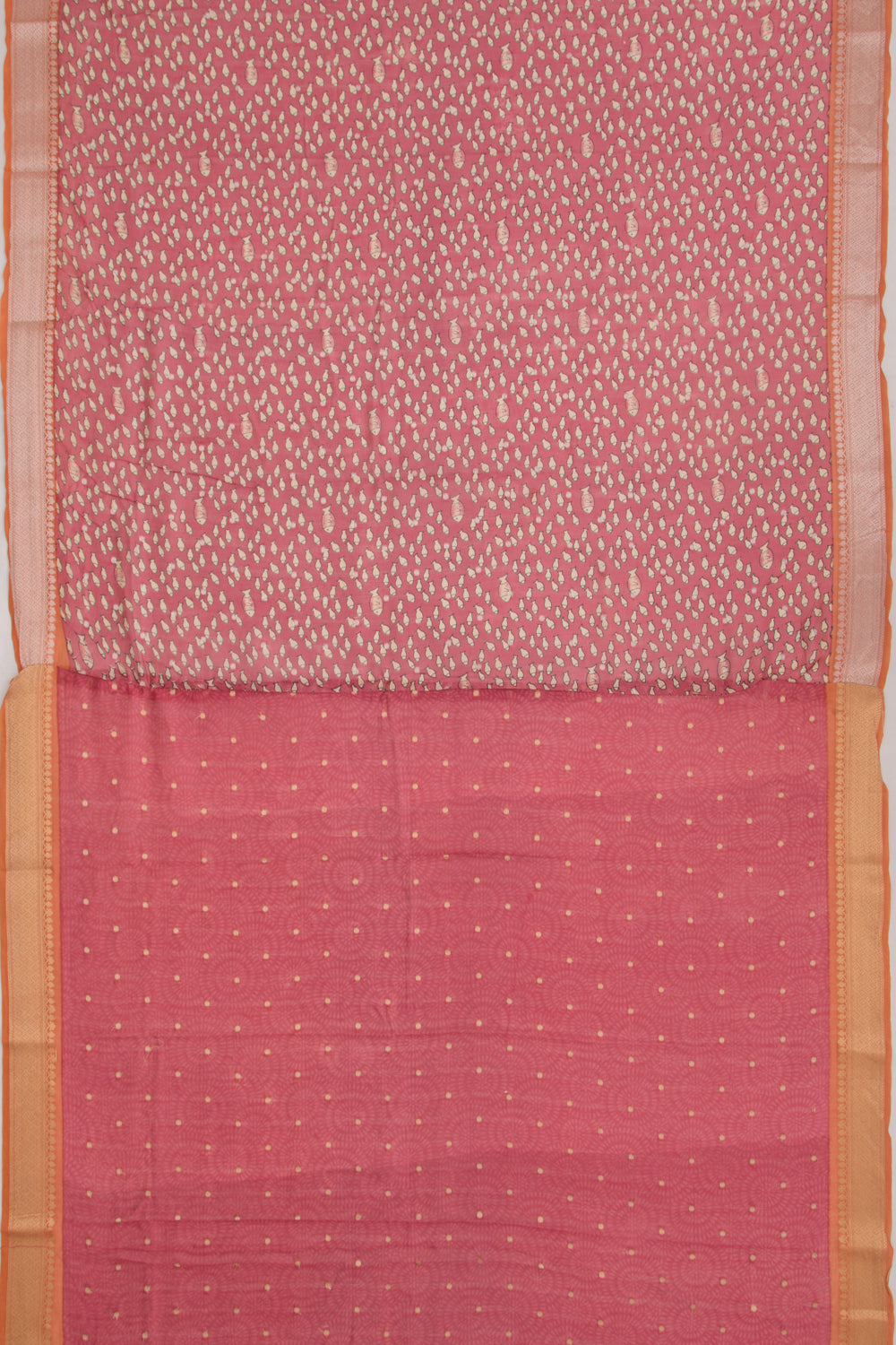 Chanderi Soft Silk Printed Purple Saree