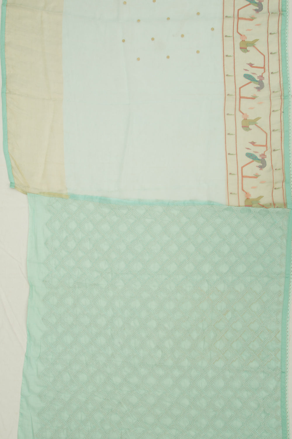 Organza Butta Sky Blue Saree
