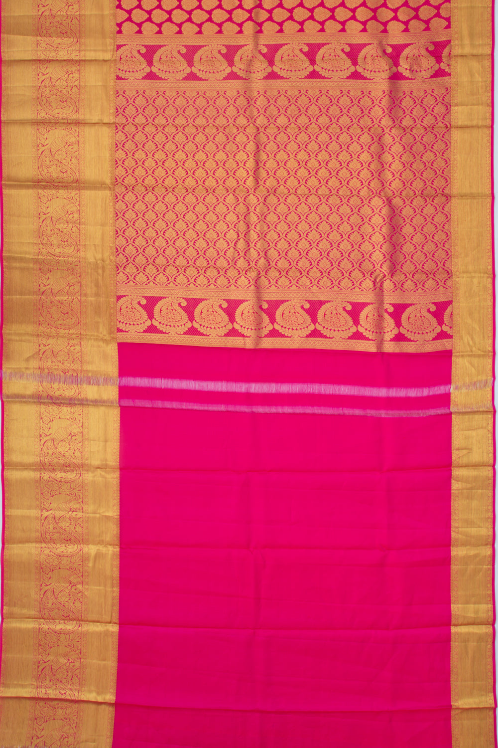 Taranga Kanchi Silk Brocade Pink Saree