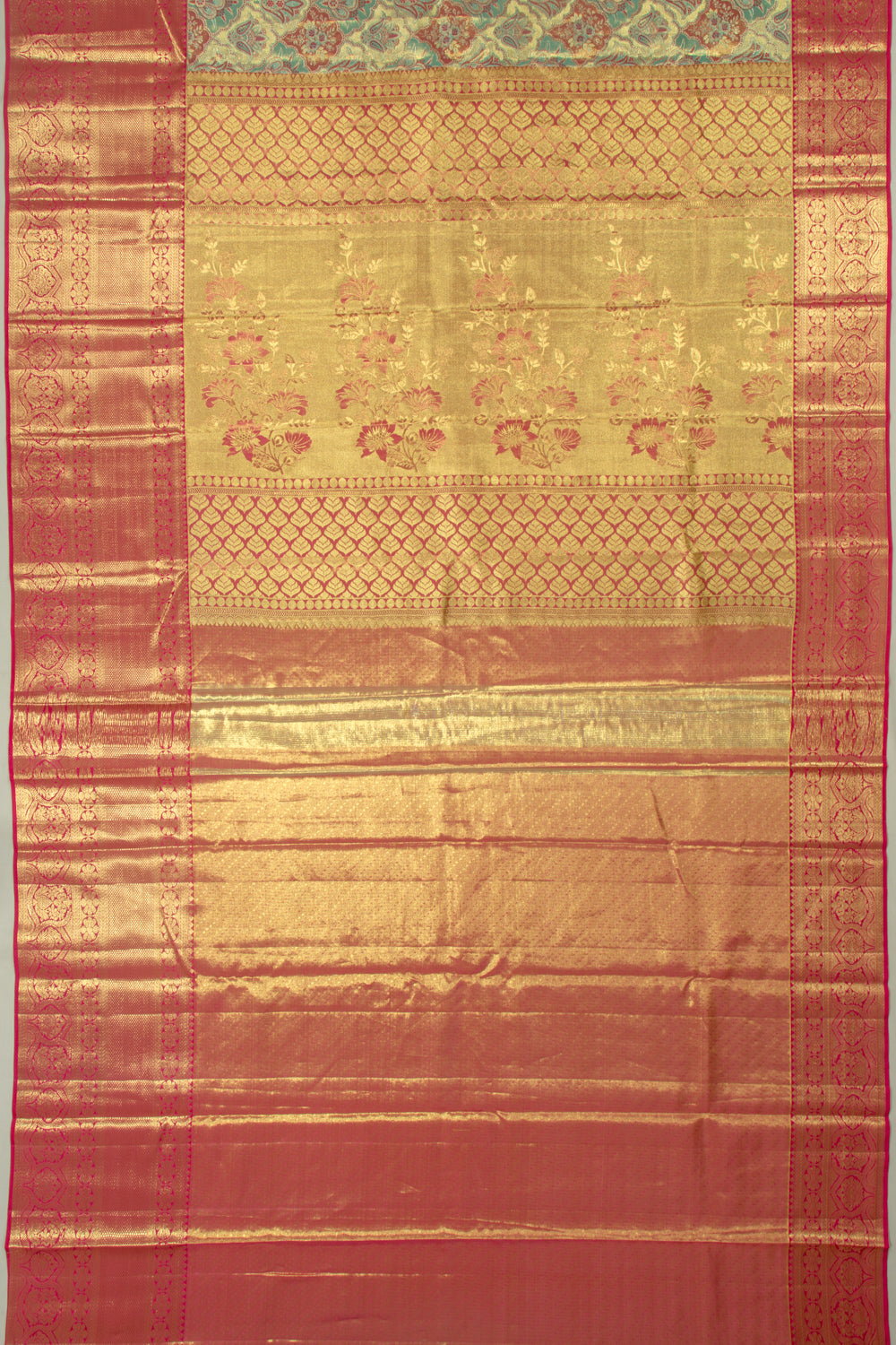 Taranga Kanchi Silk Tissue Brocade Sky Blue Saree