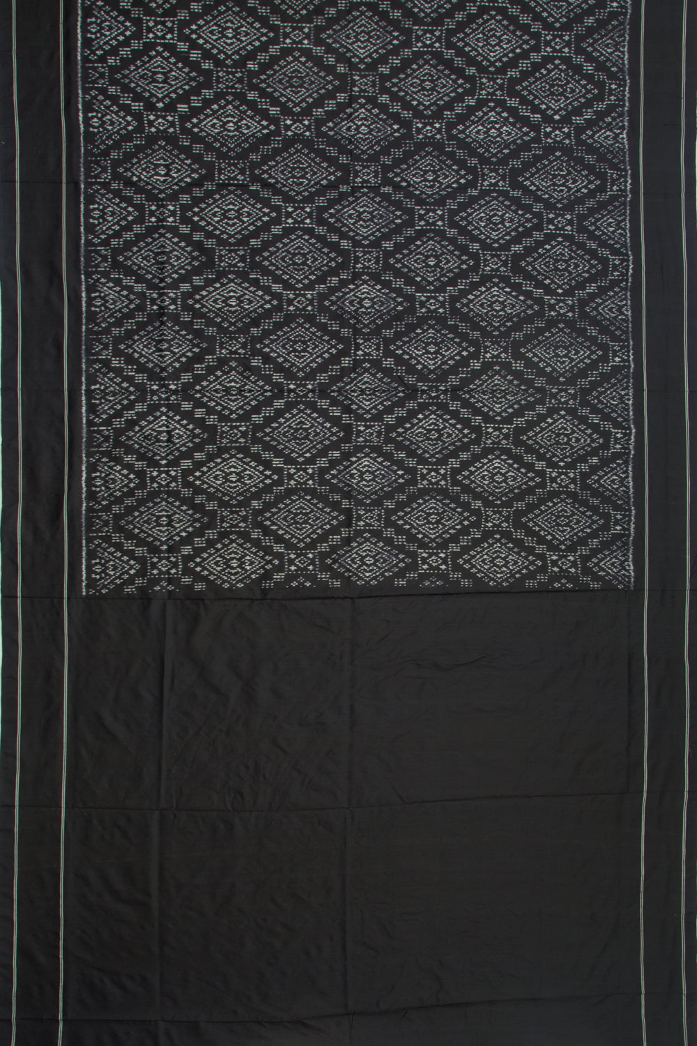 Pochampally Silk Ikat Black Saree