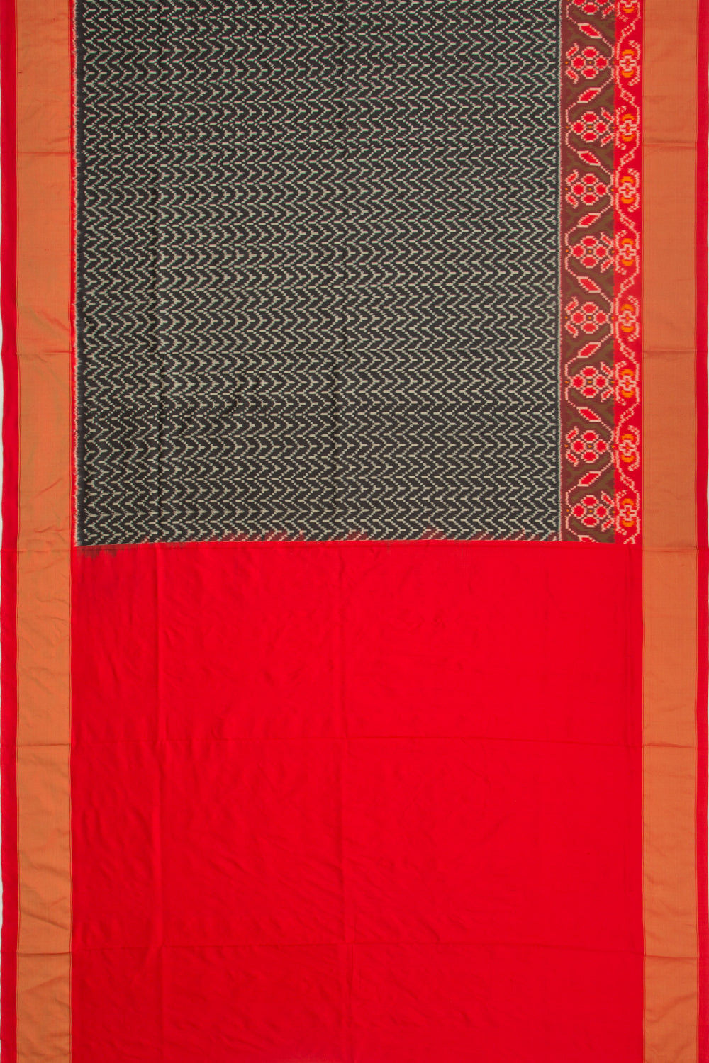 Pochampally Silk Ikat Black Saree