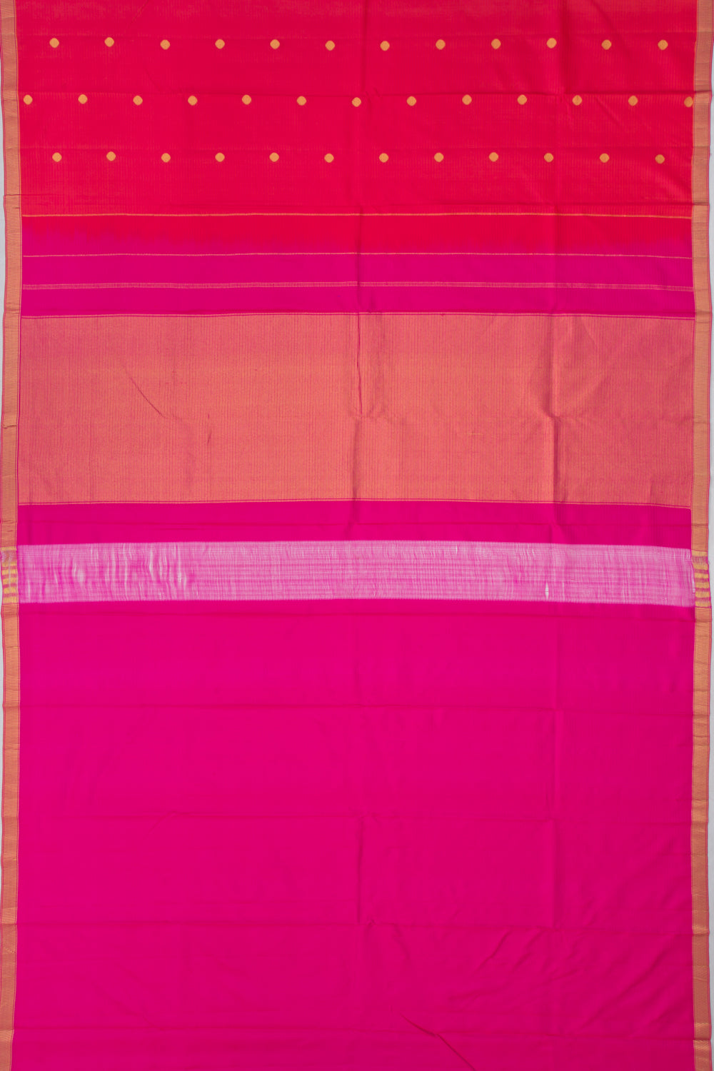 Soft Silk Butta Pinkish Red Saree