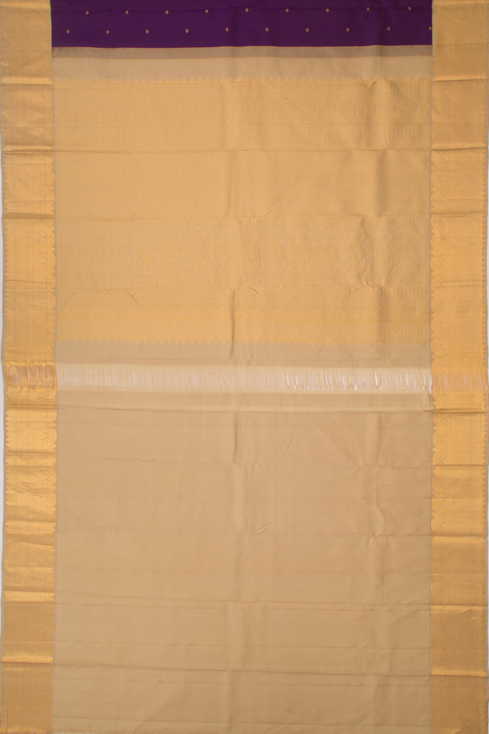 Kanchipuram Silk Butta Purple Saree