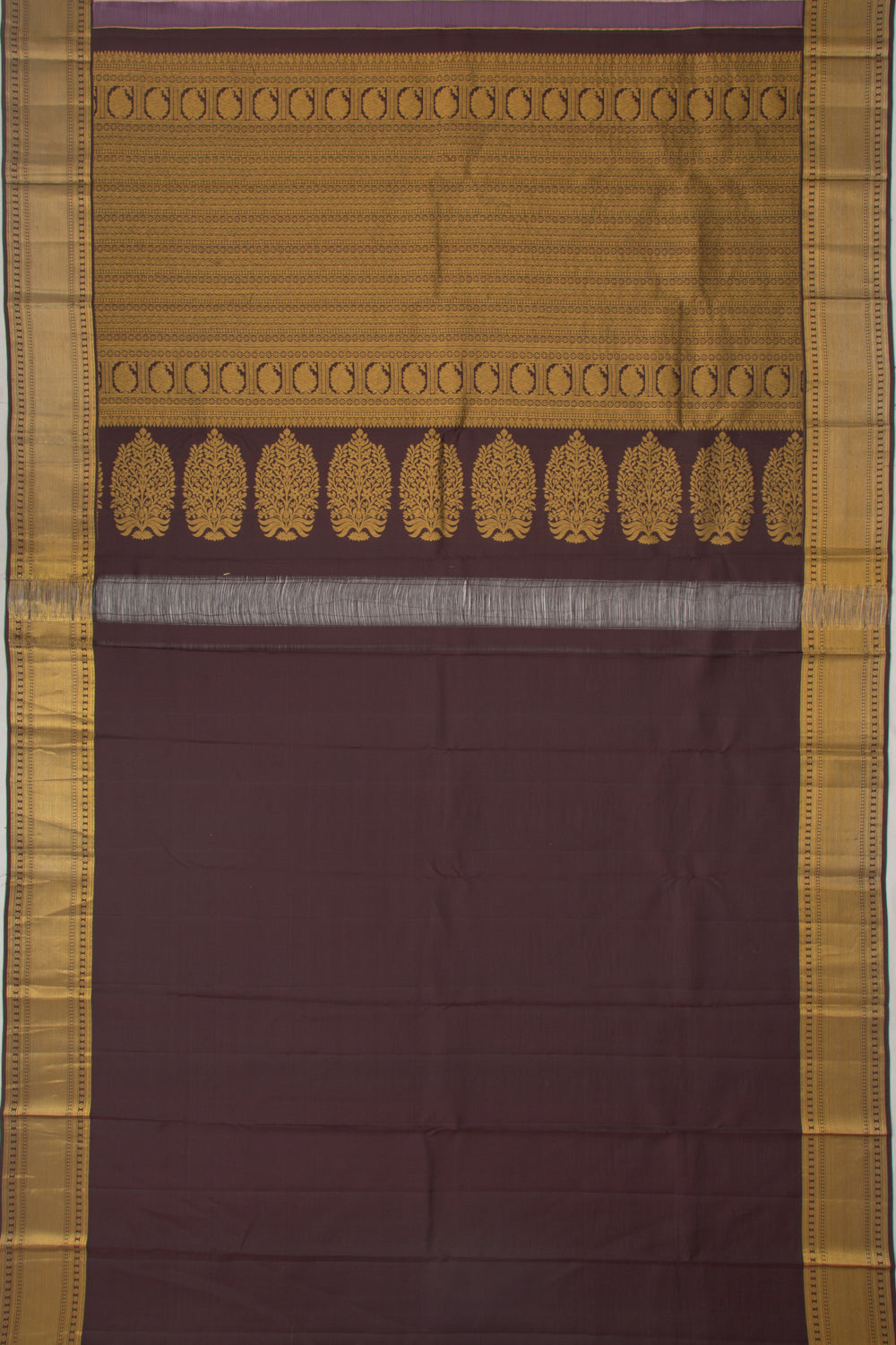 Kanchipuram Silk Butta Lavender Saree