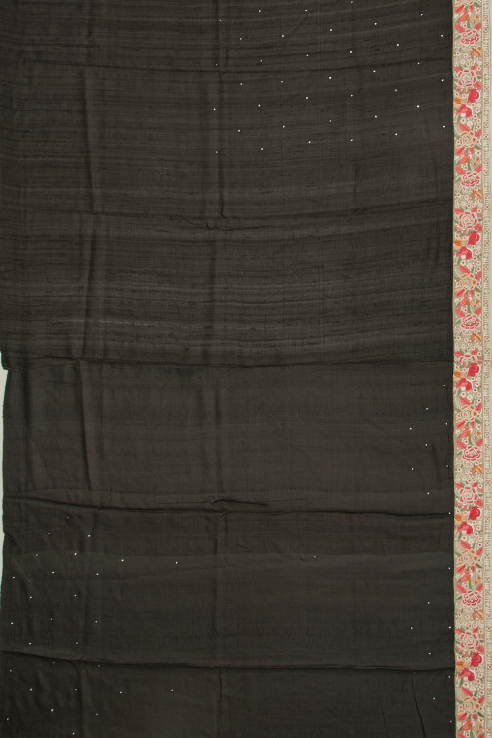 Tussar Butta Black Saree