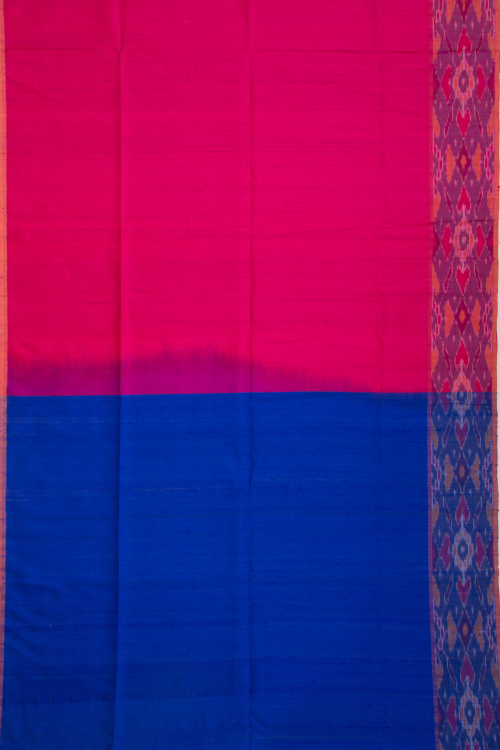 Tussar Plain Pink Saree