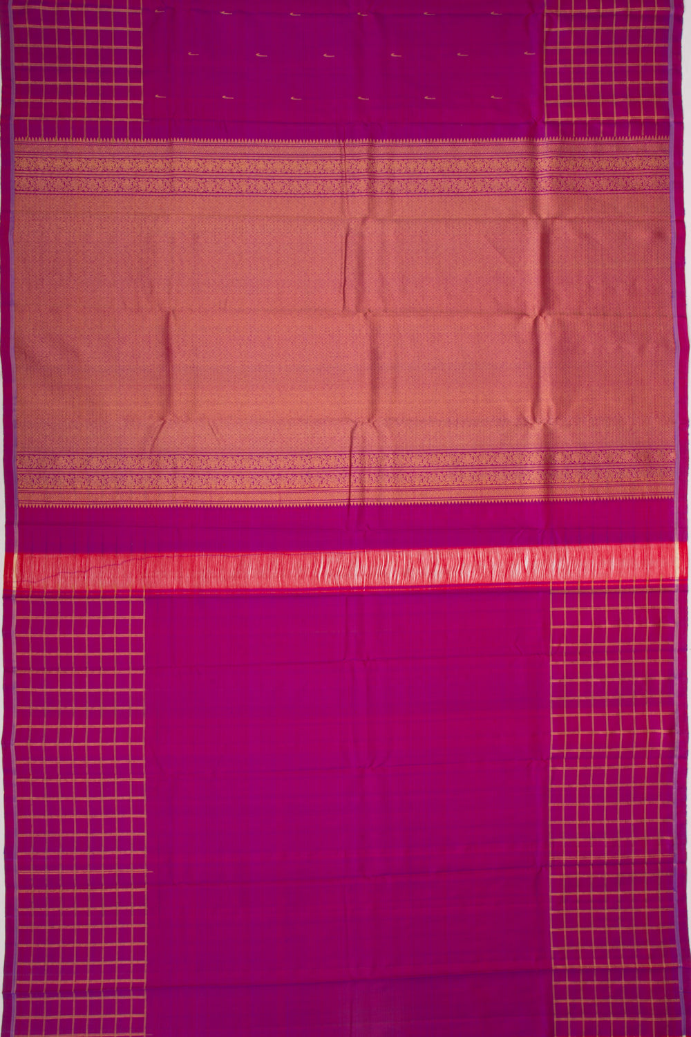 Kanchipuram Silk Butta Purple Saree