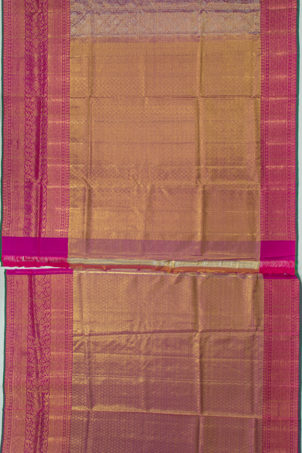 Kanchipuram Silk Tissue Brocade Lavender Saree