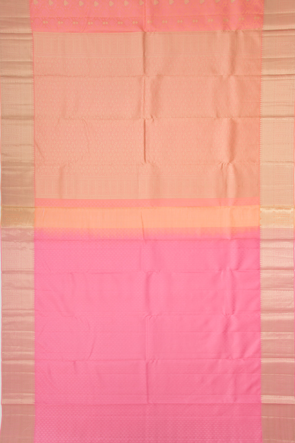 Taranga Kanchi Silk Jacquard And Butta Peach Saree