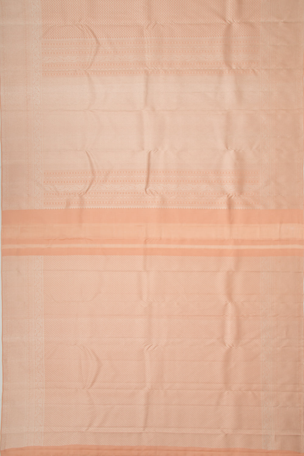 Kanchipuram Silk Brocade Peach Saree