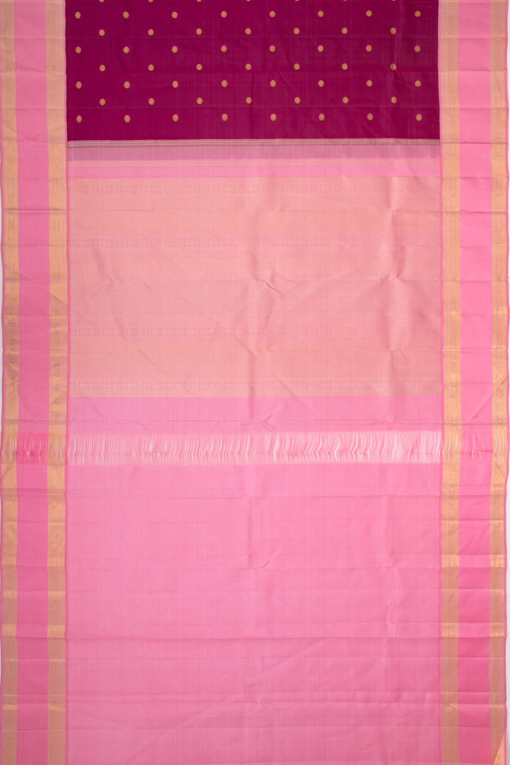Kanchipuram Silk Butta Purple Saree