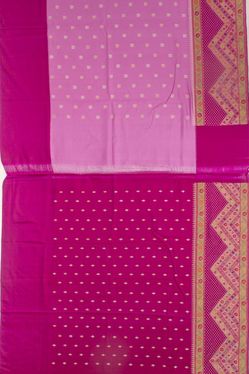 Banarasi Silk Butta Lavender Saree