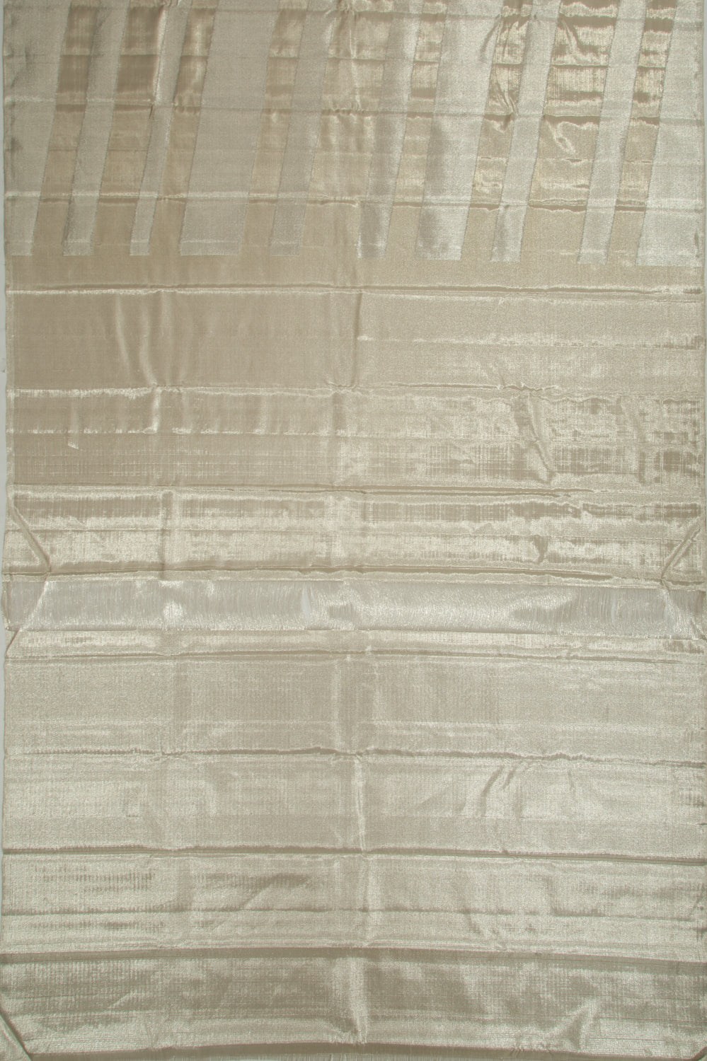 Kanchipuram Silk Tissue Silver Saree