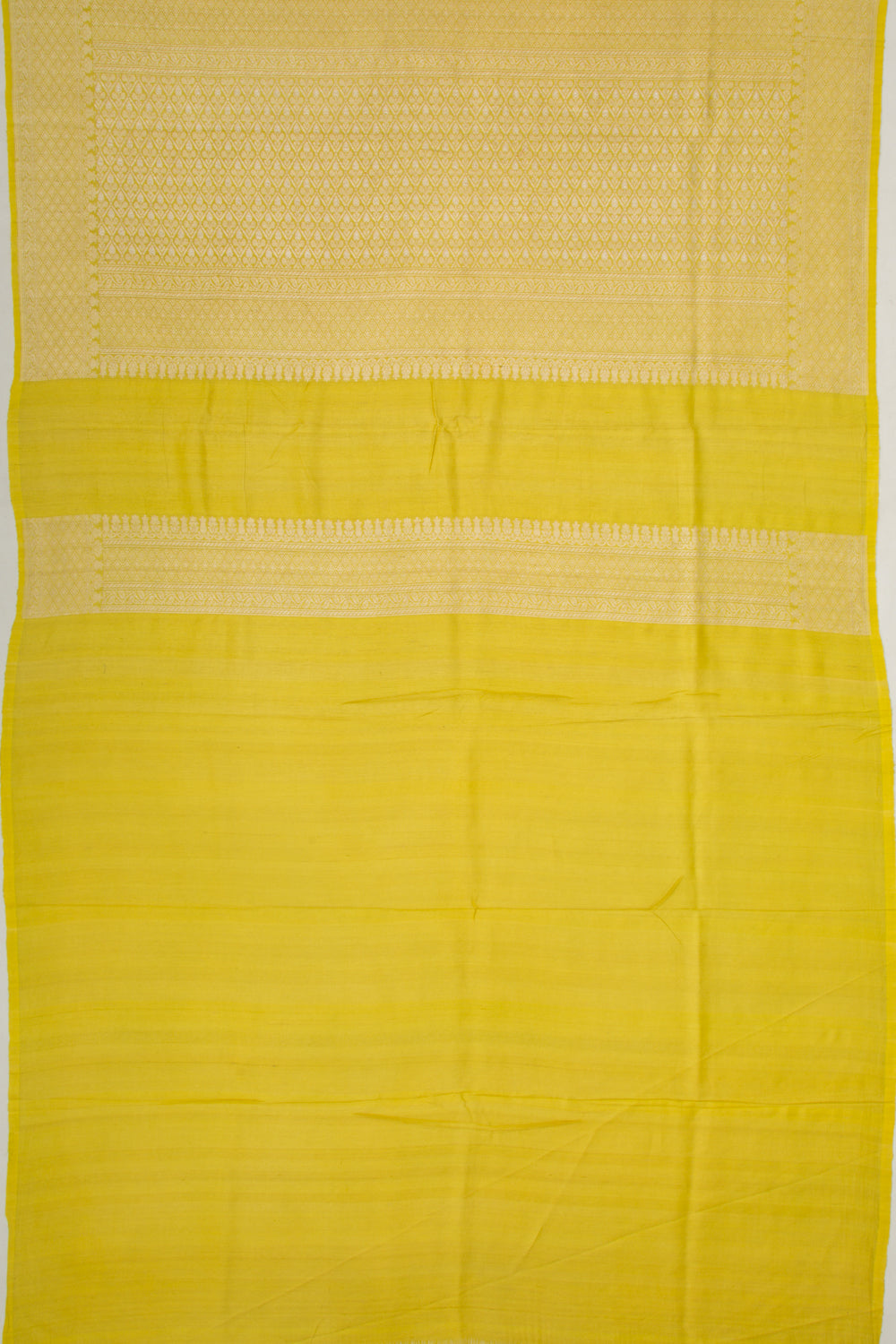 Banarasi Silk Kadwa Jaal Mehendi Green Saree