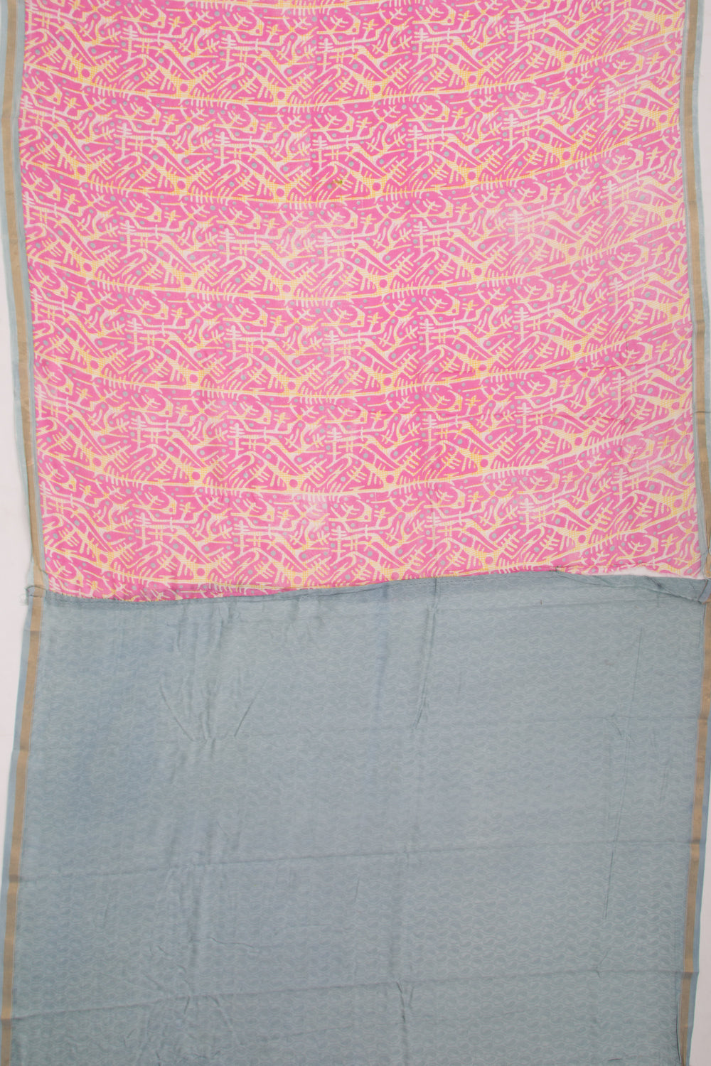 Chanderi Silk Printed Pink Saree