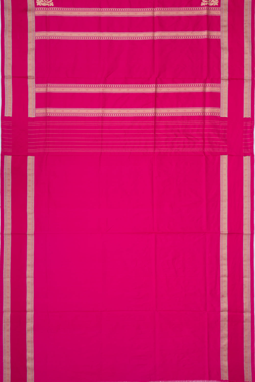Banarasi Silk Plain Pink Saree
