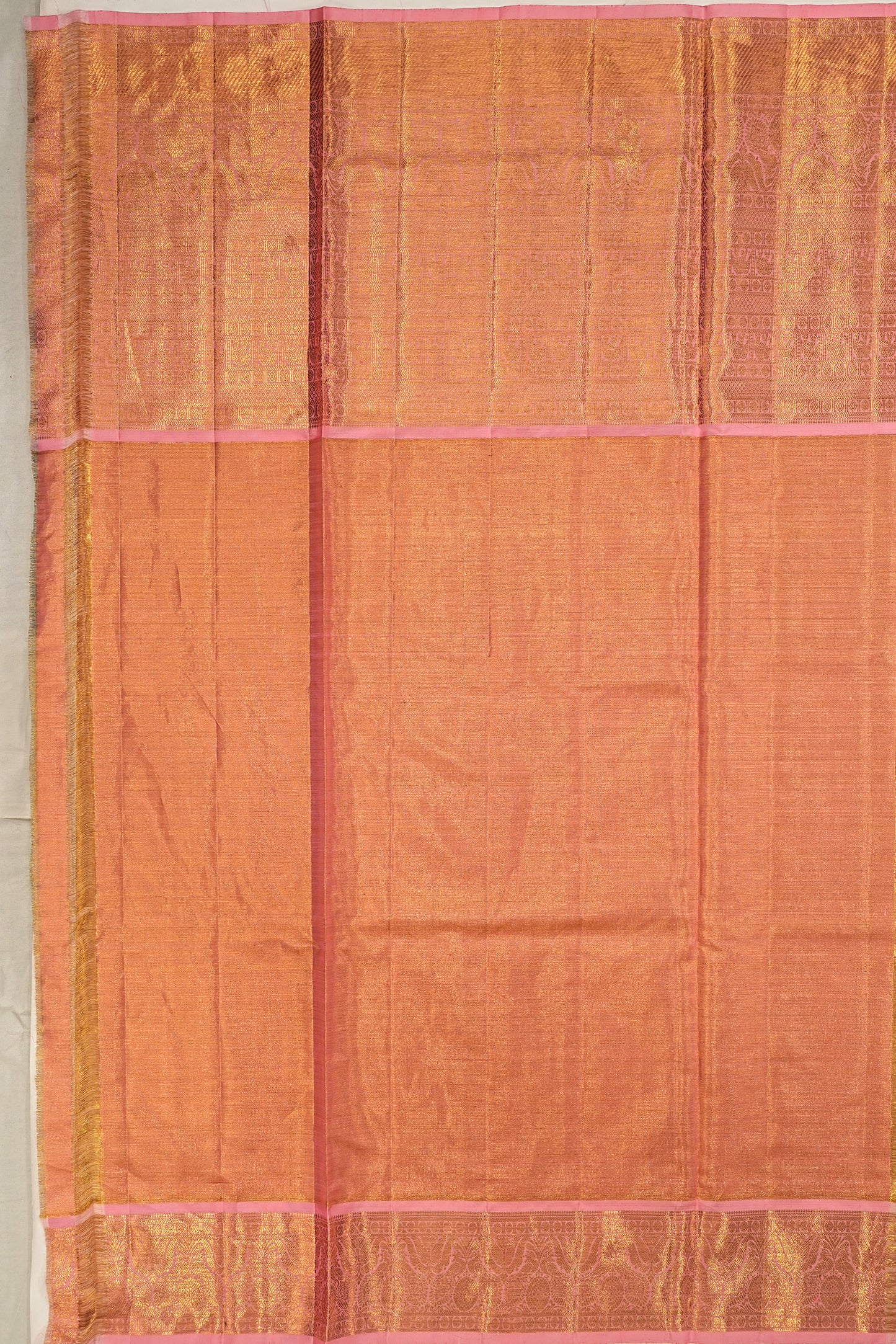 Kanchipuram Silk Tissue Butta Pink Saree
