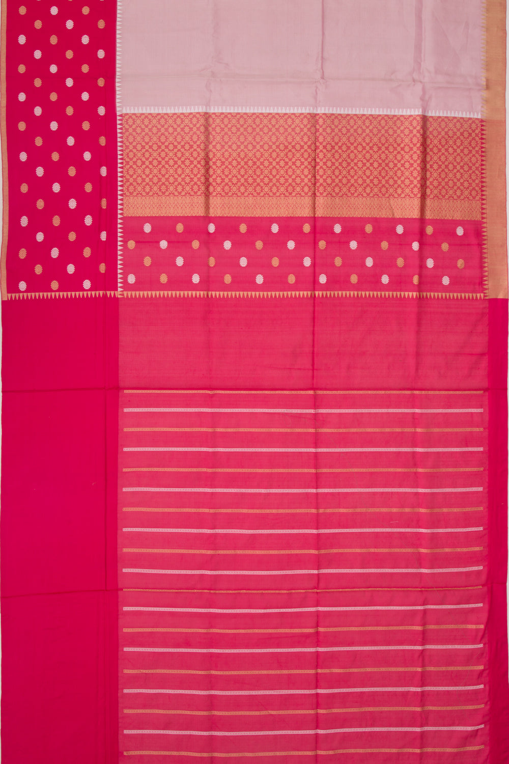 Banarasi Kora Organza Tissue Plain Lavender Saree