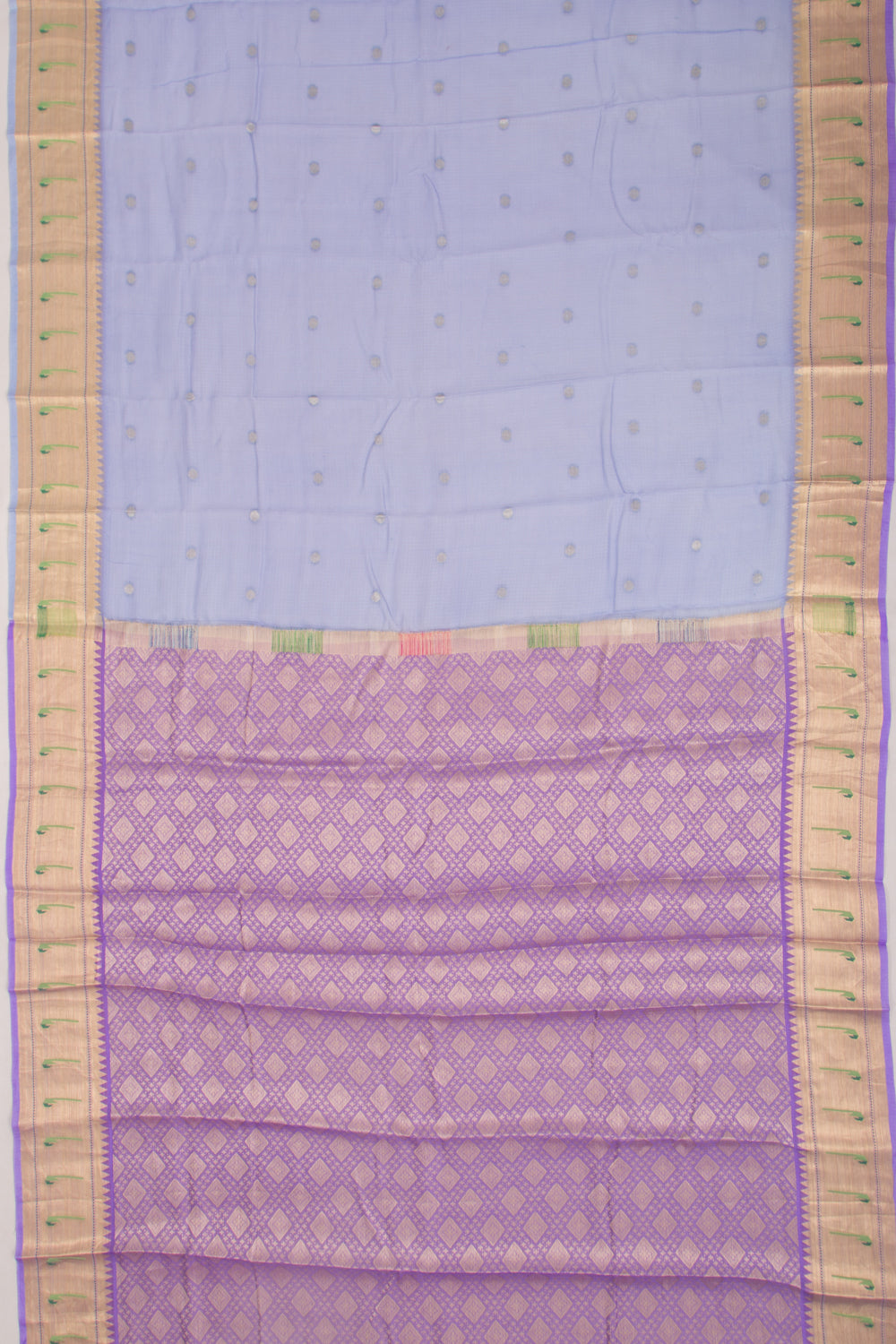 Kota Soft Silk Butta Pastel Blue Saree