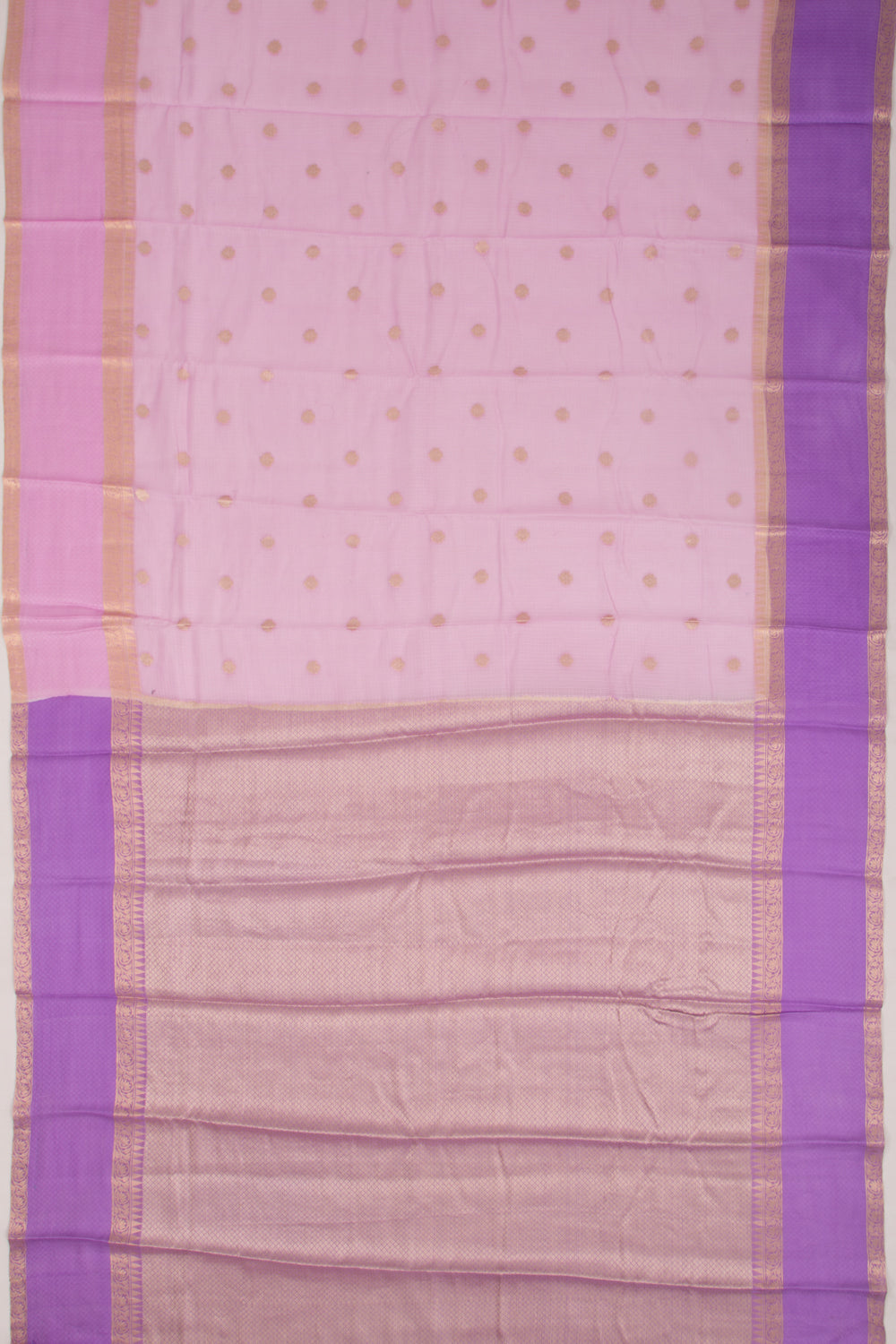 Kota Soft Silk Butta Lavender Saree