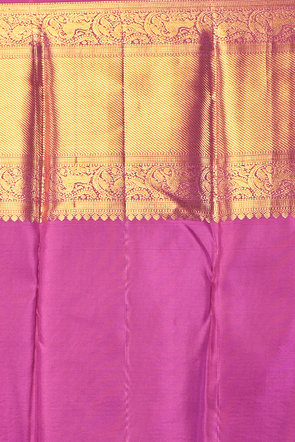 Kanchipuram Silk Brocade Yellow Saree