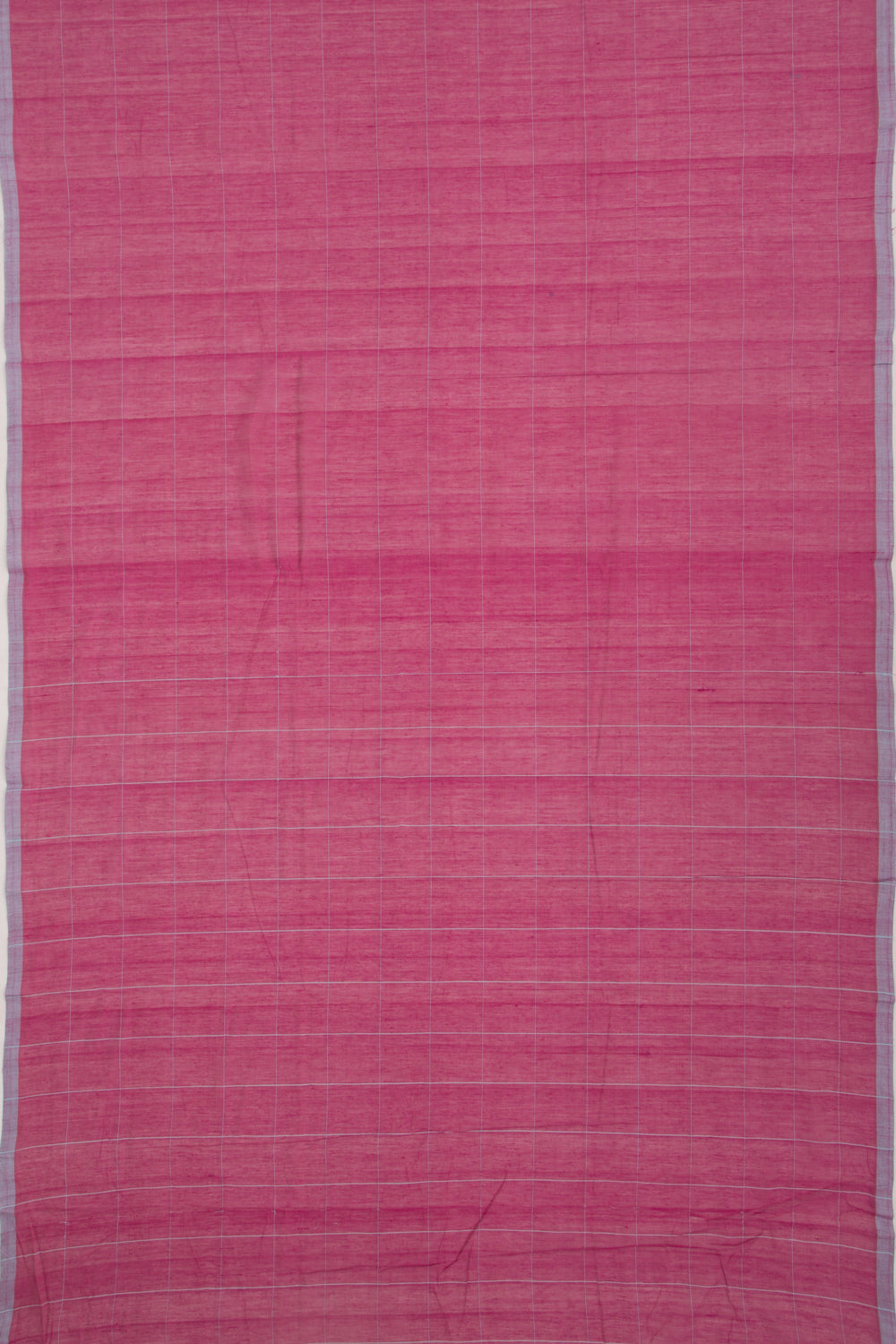 Ponduru Handspun Cotton Horizontal Lines Purple Saree