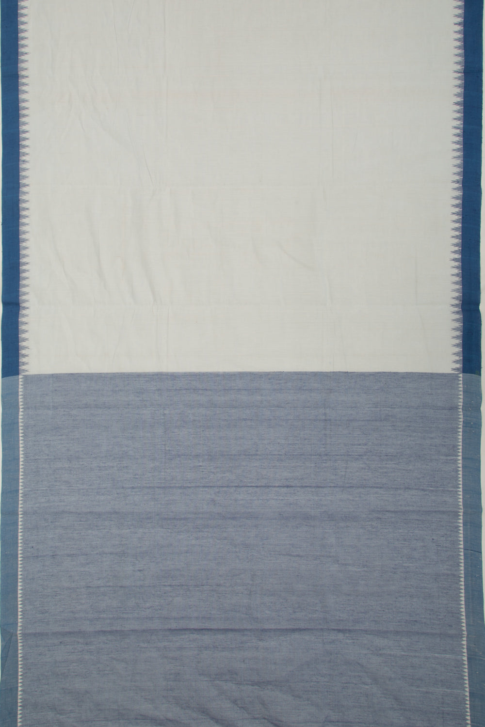 Ponduru Handspun Cotton Plain Pastel Blue Saree