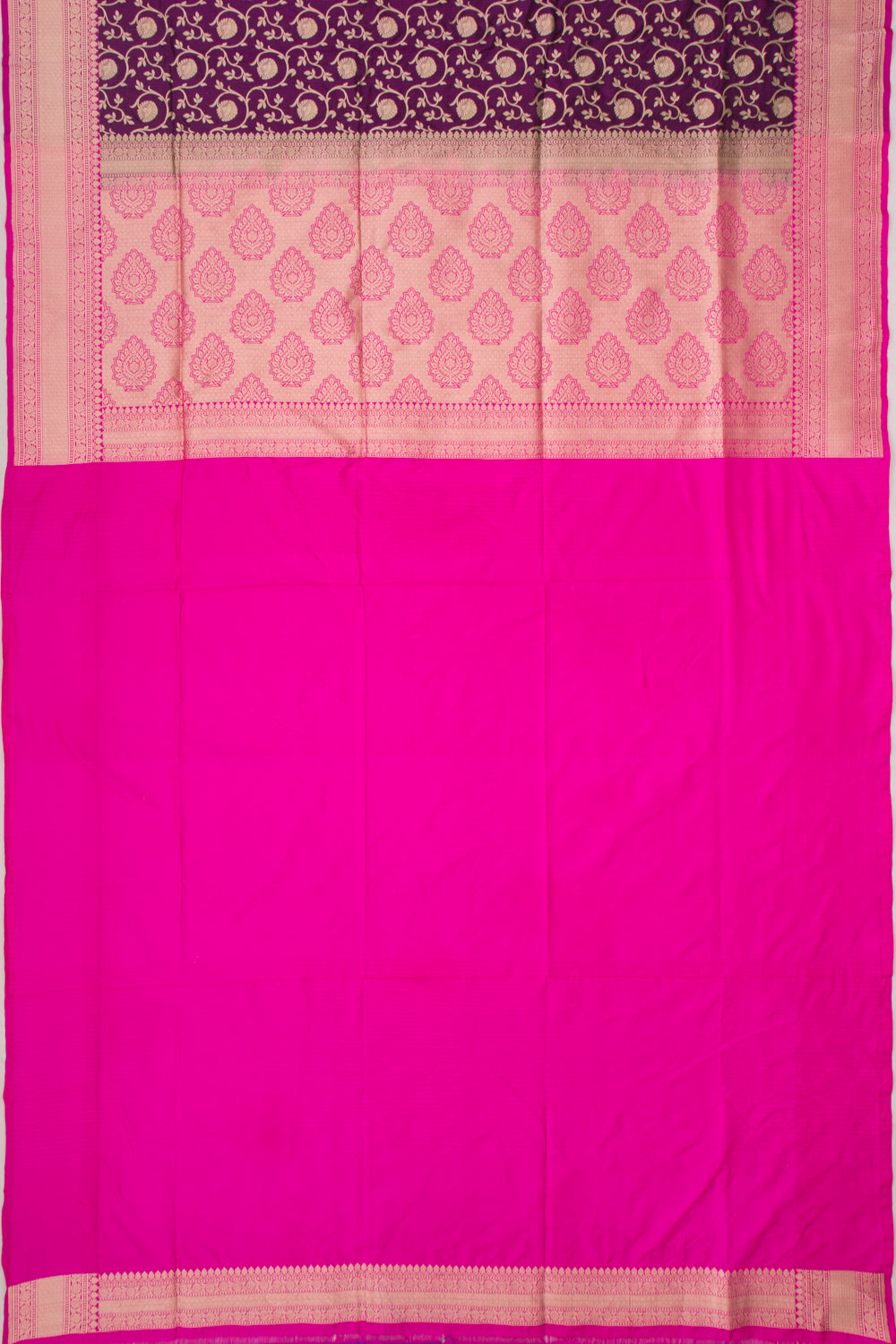 Banarasi Silk Jaal Purple Saree