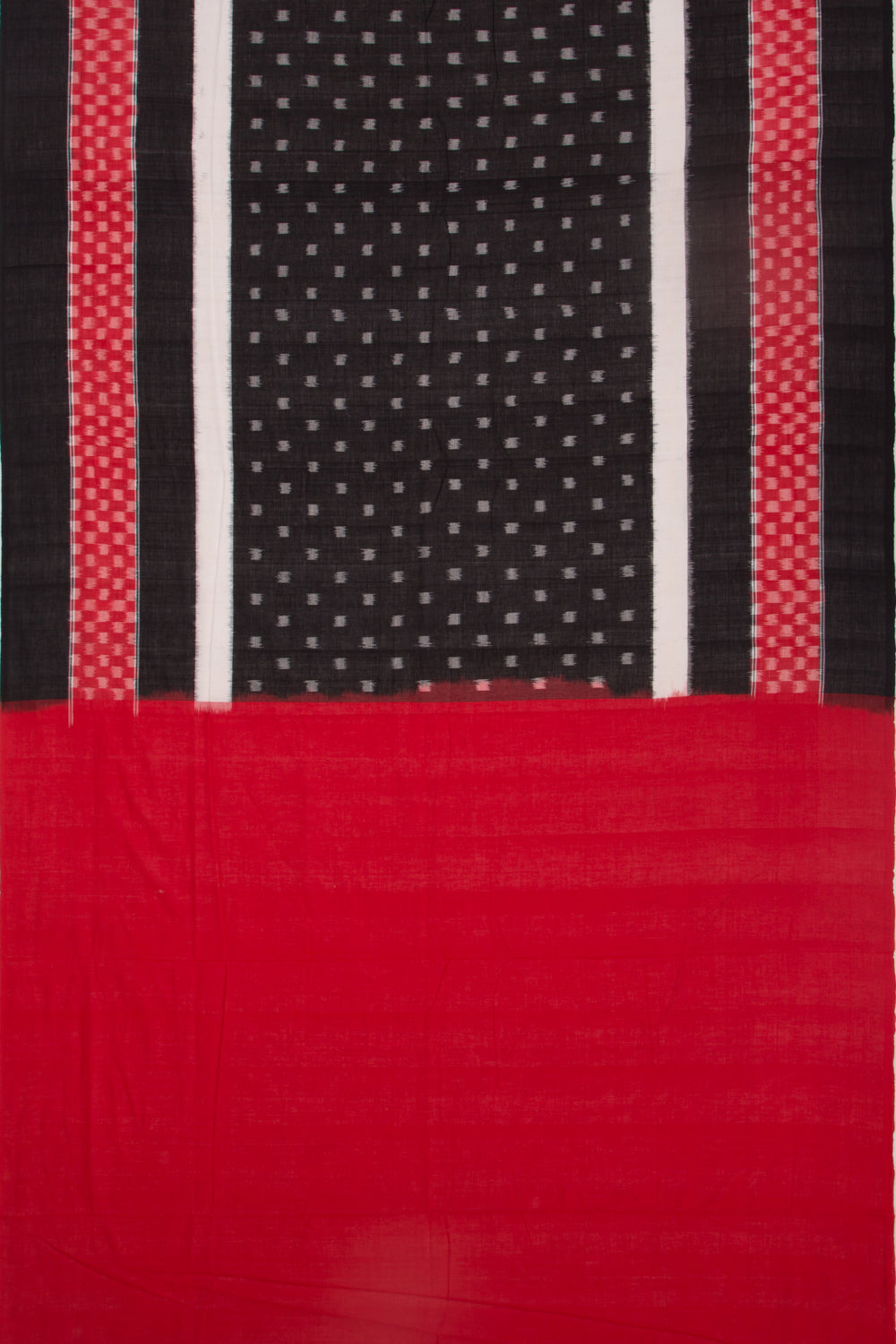Pochampally Cotton Ikat Black saree