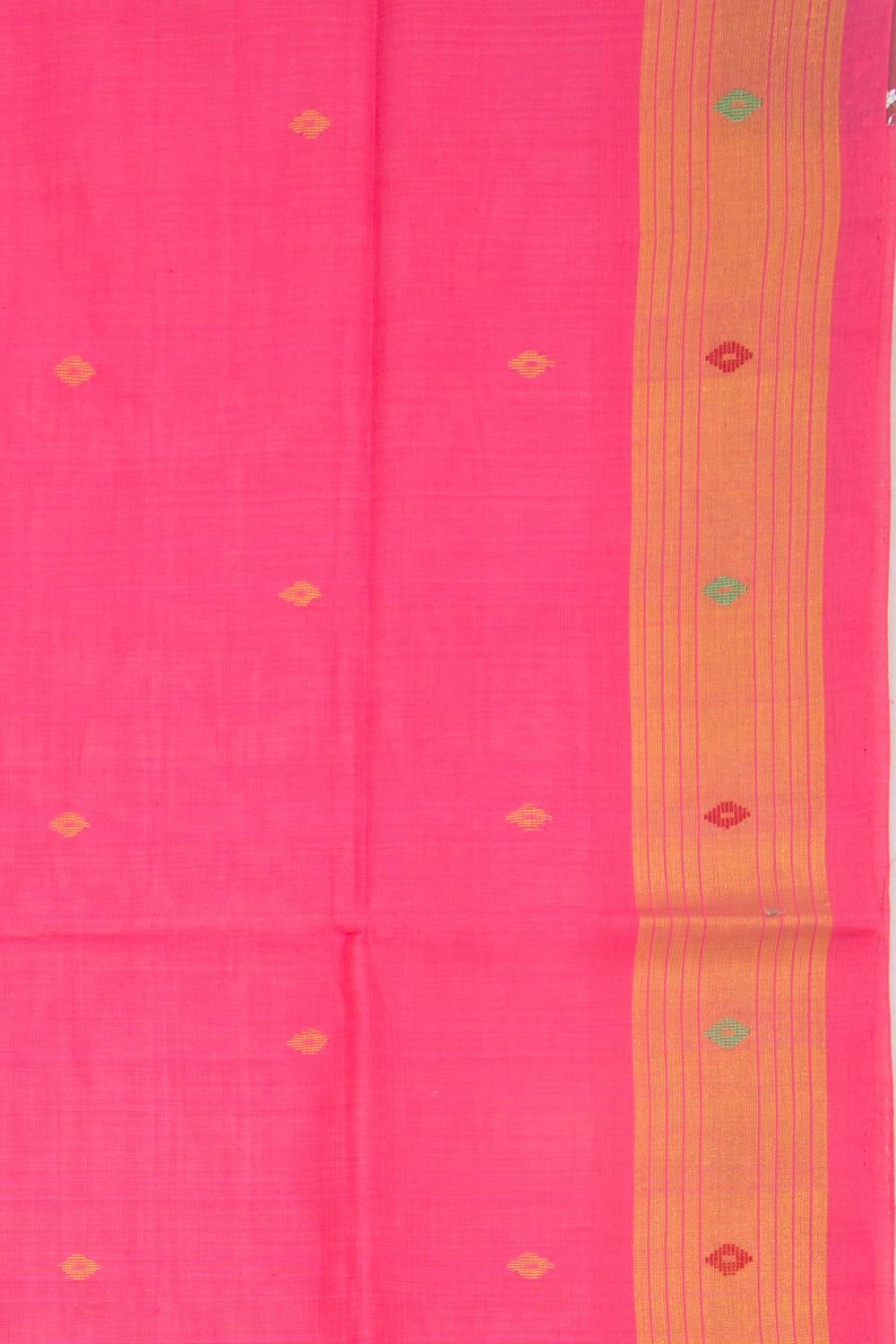 Mangalgiri Cotton Butta Pink Saree